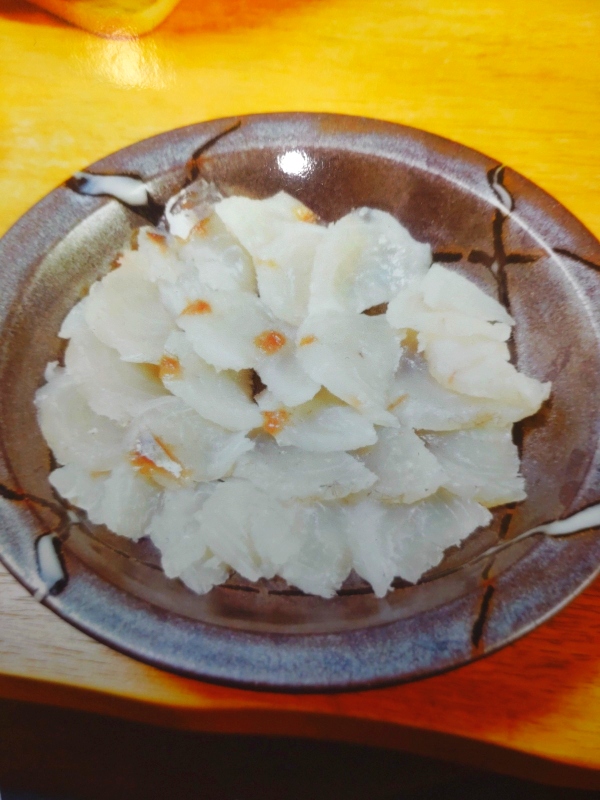 オー君のマゴチの刺身