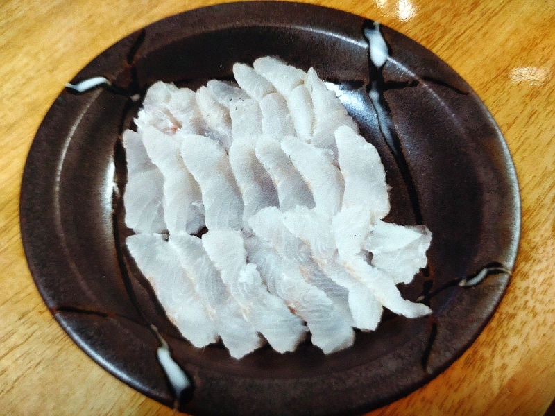 オー君のセイゴの刺身