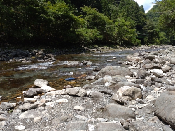 8月18日：日和田橋下流